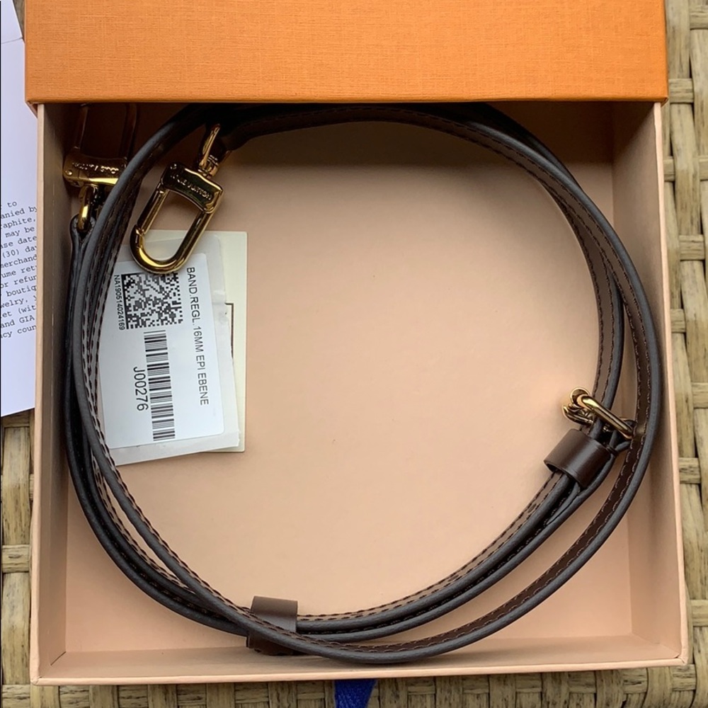 Louis Vuitton adjustable shoulder strap Epi ebene